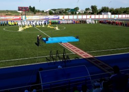 Открытие стадиона в с.им. Наги Ильясова