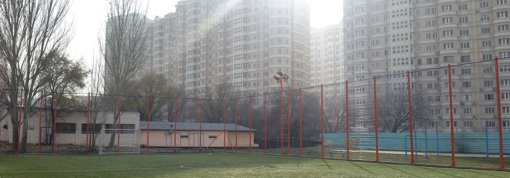 Мини-футбольное поле с 3D ограждением в колледже при КазНАИ им. Т.К. Жургенова
