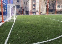 Мини-футбольное поле с 3D ограждением в колледже при КазНАИ им. Т.К. Жургенова