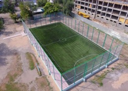 Мини-футбольное поле в школе им. С. Керимбека